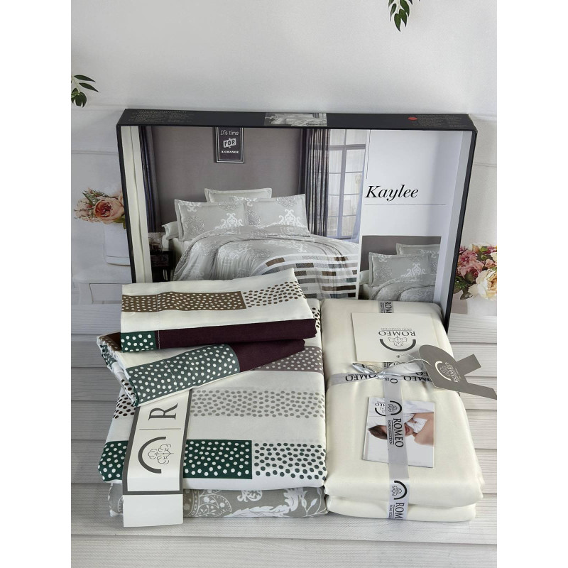 Сатинова постільна білизна Kaylee Євро Romeo Home
