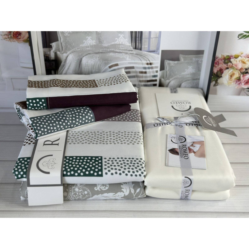 Сатинова постільна білизна Kaylee Євро Romeo Home