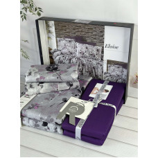 Eloise сатинова постільна білизна. Євро розмір. Romeo home Туреччина. (88537)