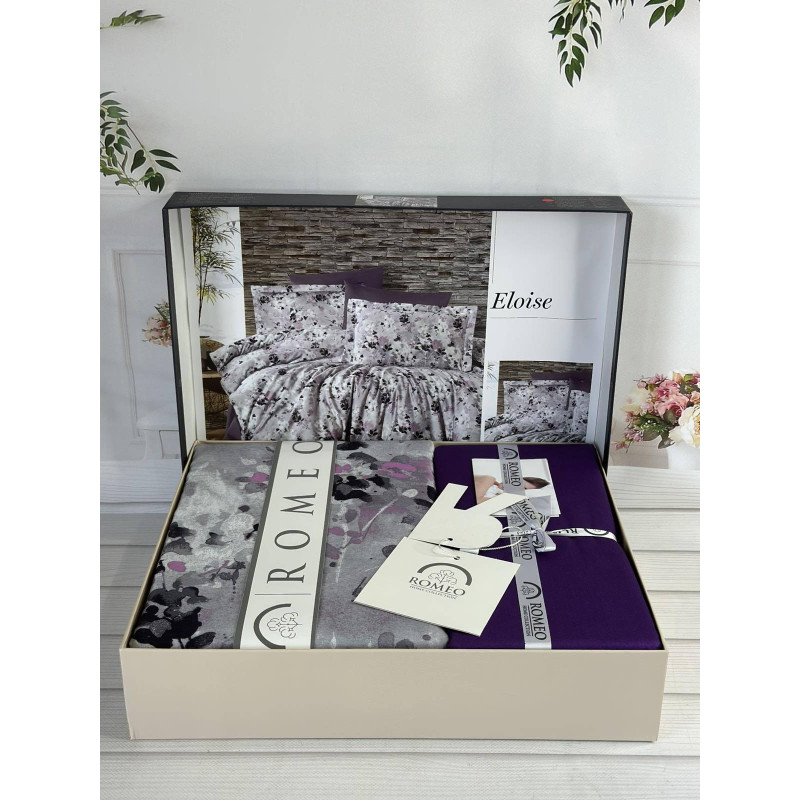 Eloise сатинова постільна білизна Євро Romeo home