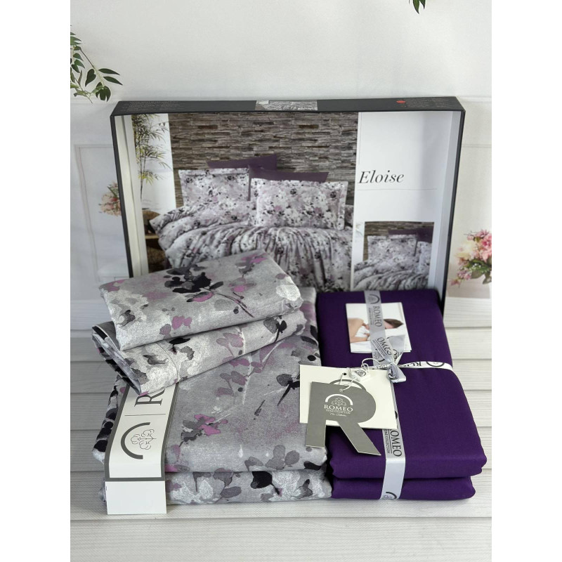 Eloise сатинова постільна білизна Євро Romeo home
