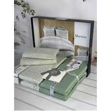 Morven сатинова постільна білизна. Євро розмір. Romeo home Туреччина. (29331)