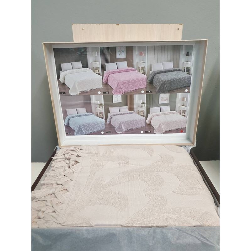 Махрове жакардове покривало 220×240 Pike EXCLUSIVE BEG