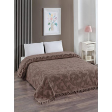 Жакардове махрове покривало Pike EXCLUSIVE 220x240 в коробці KAHVE