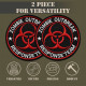 Шеврони на липучці Zombie Outbreak Response Team 8 см