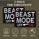 Набір шевронів на липучці Beast Mode 2 шт 9×7 см