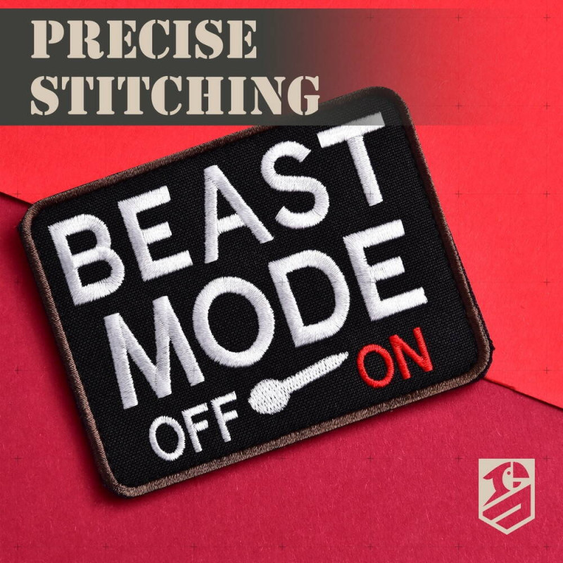 Набір шевронів на липучці Beast Mode 2 шт 9×7 см