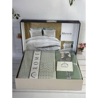 Morven сатинова постільна білизна. Євро розмір. Romeo home Туреччина. (41836)