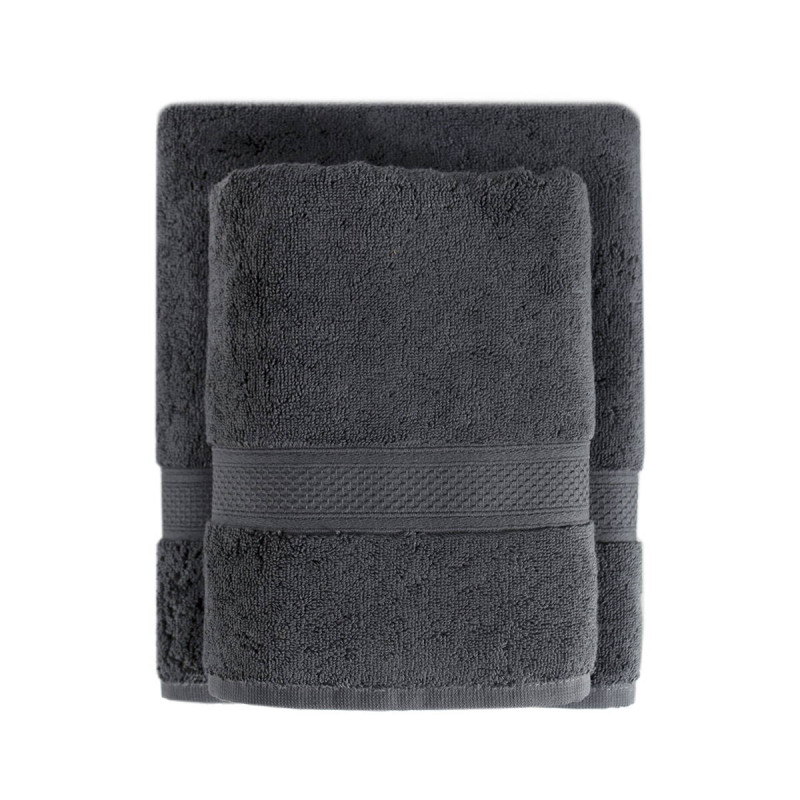 Рушник махровий Lotus Home - Grand soft twist antrasit антрацит 90*150