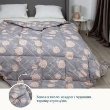 Ковдра "ТЕП" ШИК (400г/м2) вовна Pale Rose, 200x210