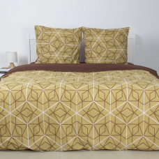 Комплект постільної білизни ТЕП "Happy Sleep" Bronze Grid, сімейна