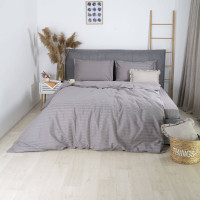 Tiare Euro Satin Stripe 90 Bed Linen Set