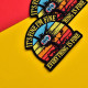 Набір шевронів 2 шт "It's Fine I'm Fine Everything is Fine" 8 см вишитий патч, нашивка