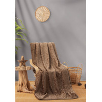 Плед Cotton box Emboss   Cappuccino 220x240