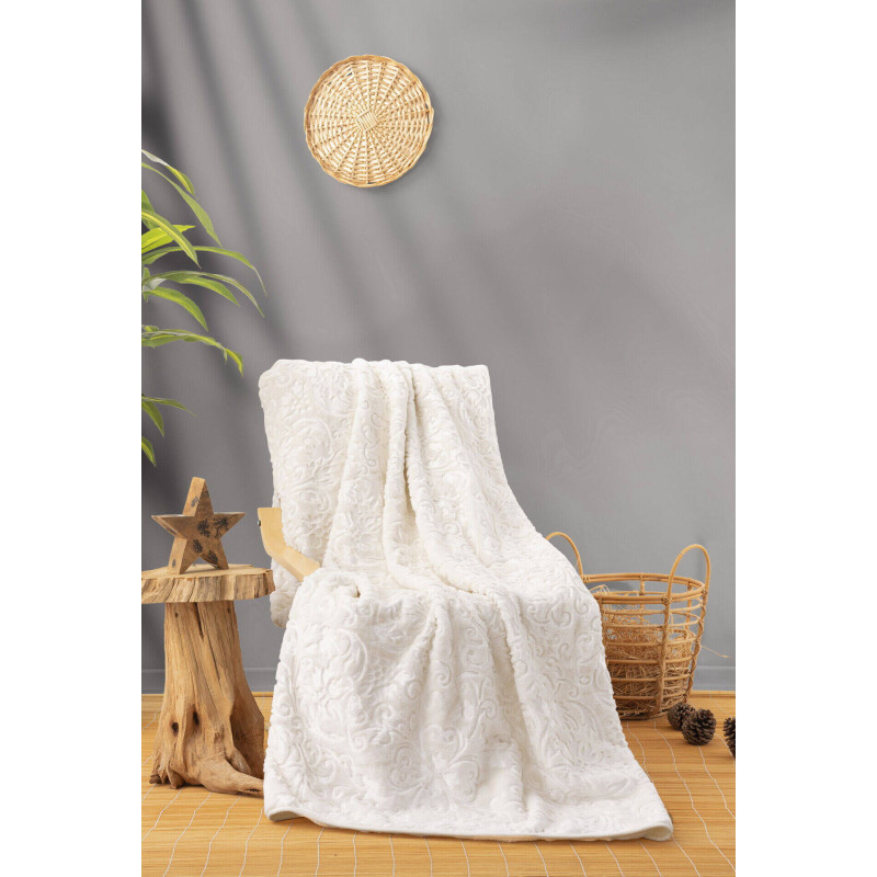 Плед Cotton box Emboss  Krem  220x240