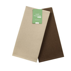 Набір вафельних кухонних рушників (2шт.) Home Line (шоколад/сіро-бежевий) 40х60 183654