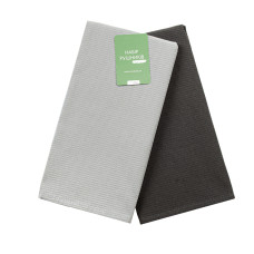 Набір вафельних кухонних рушників (2шт.) Home Line (графіт/сірий) 40х60 183653