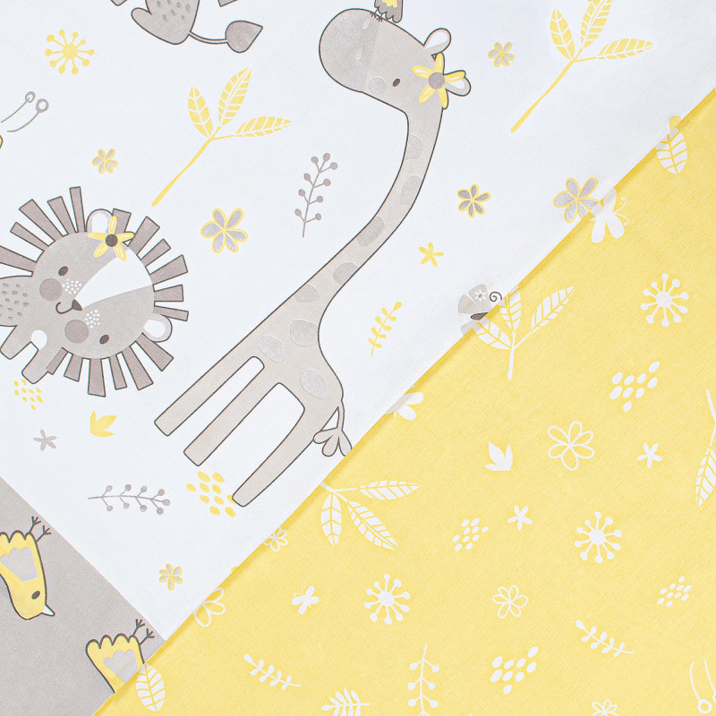 Дитячий комплект постільної білизни “МАДАГАСКАР” (кавово-жовтий/світло-жовтий) 183209