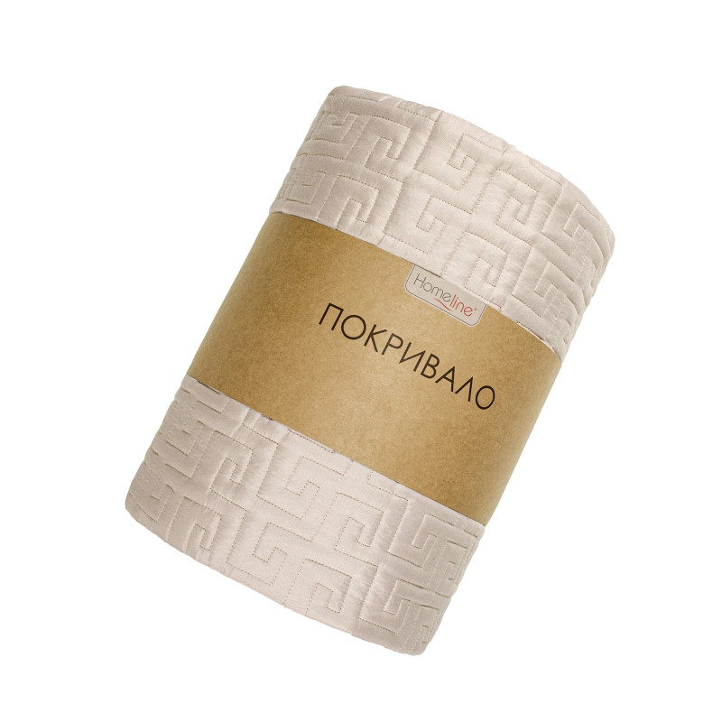 Покривало стьобане Home Line 210х240 (темно-бежевий) 182154