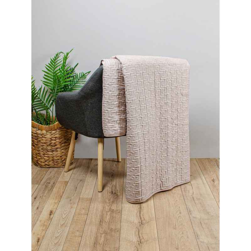 Покривало стьобане Home Line 210х240 (темно-бежевий) 182154