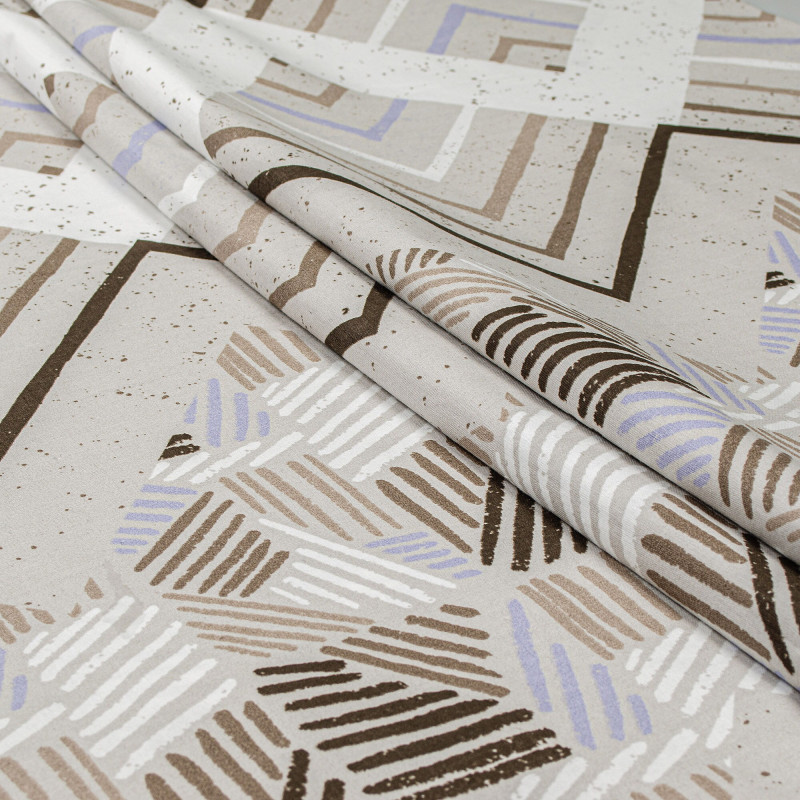 Простирадло бязеве Home Line "Захопленість" 150х215см (бузково-бежевий) 181410