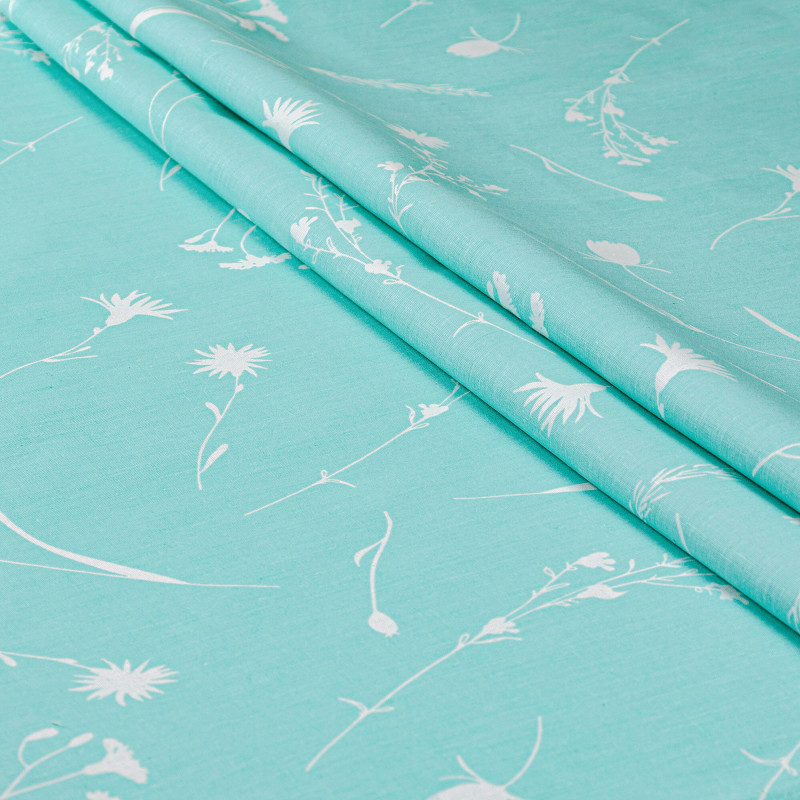 Півтораспальний комплект постільної білизни Home Line "ВОЛОШКИ" (бірюзовий) 181396