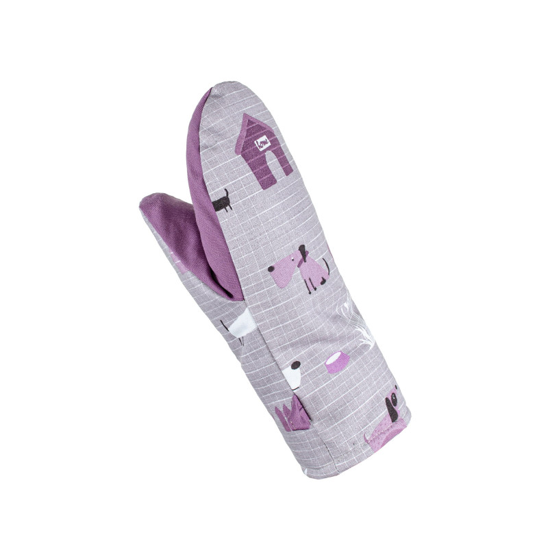 Рукавичка полупанама "Гав-гав" (сіро-бузковий) 16x28см 179704