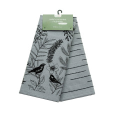 Набір кухонних рушників махрових 2 шт. "Пташки" 40х60см (синій) 177472