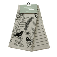 Набір кухонних рушників махрових 2 шт. "Пташки" 40х60см (кавовий) 177470