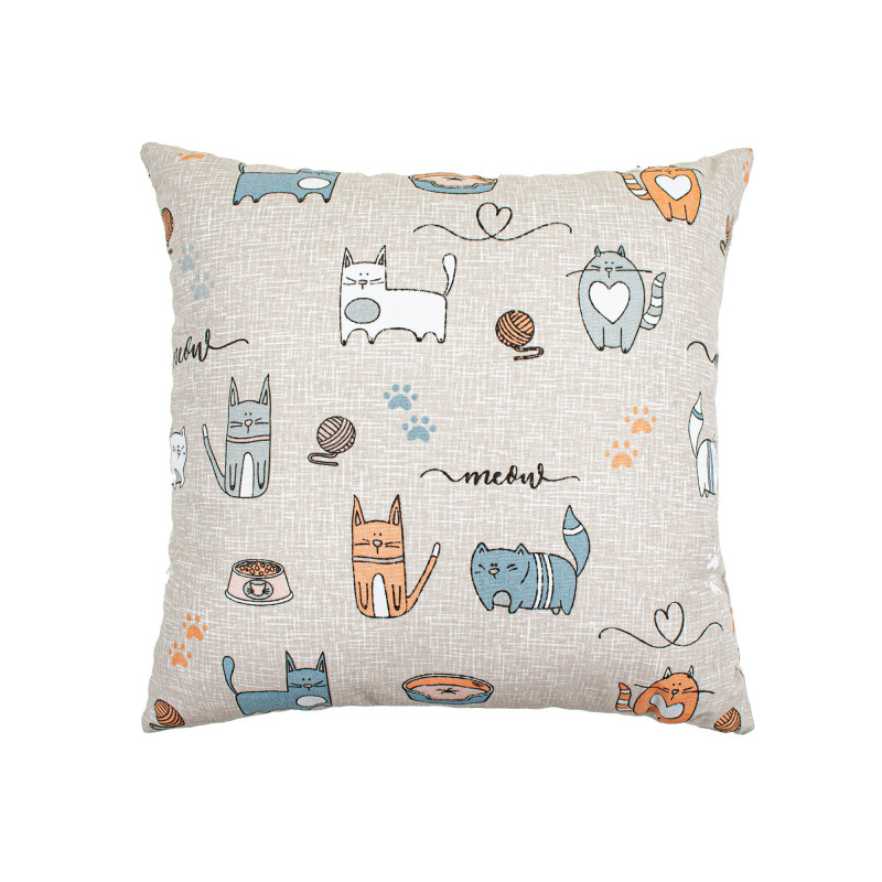 Подушка декоративна Home Line "Кіт на кухні" (бежевий) 40х40см 175281