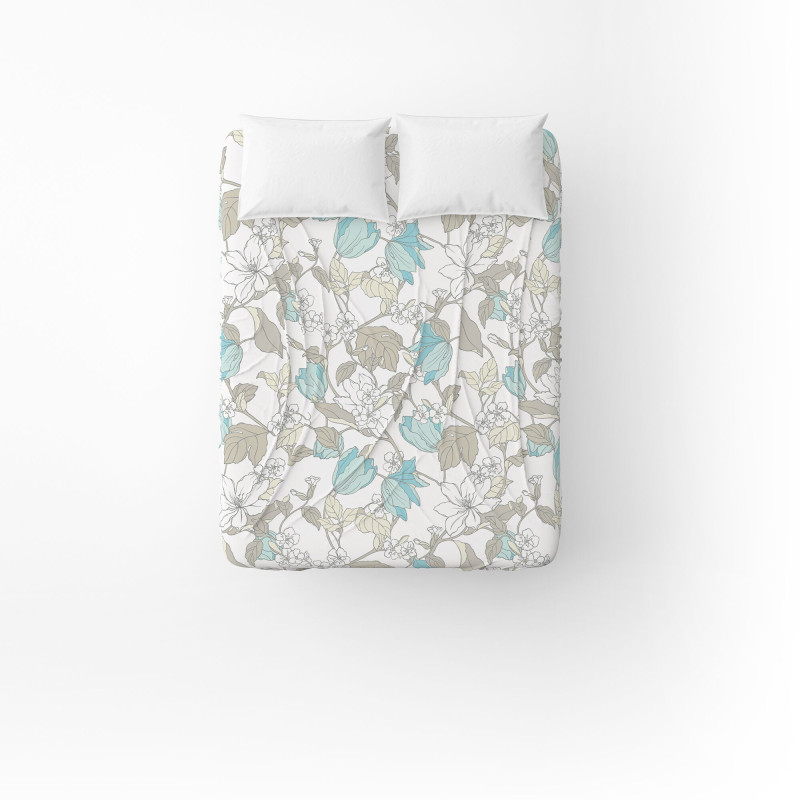 Простирадло бязеве Home Line "Весняний вечір" 145х215см (блакитний) 166529