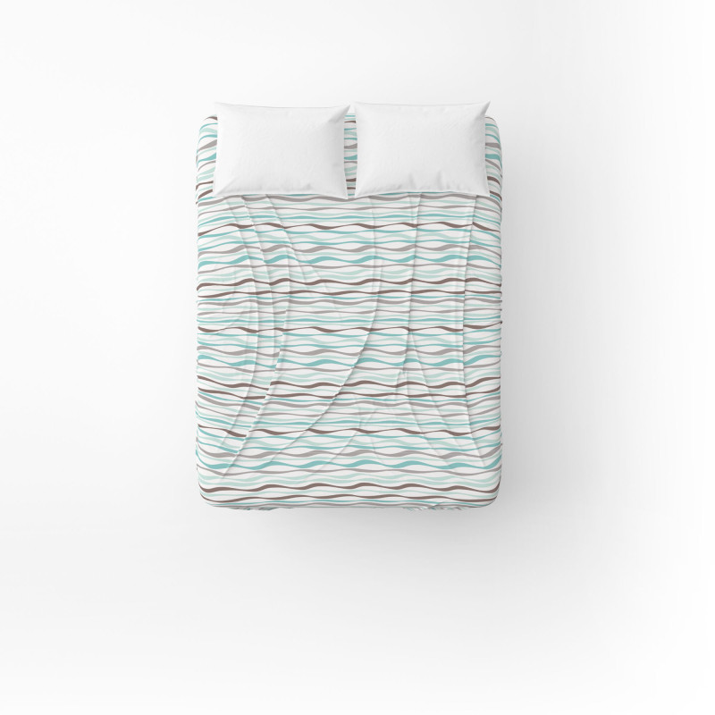 Простирадло бязеве Home Line "Хвиля" (бірюзова) 145х215см 163845