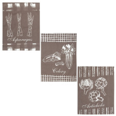 Набір кухонних рушників Home Line 3 шт. "Овочі" 45х60см 163500