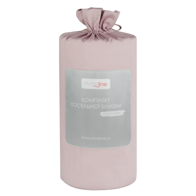 Сімейний комплект постільної білизни Home Line "Сатин Люкс" (рожевий) 155270