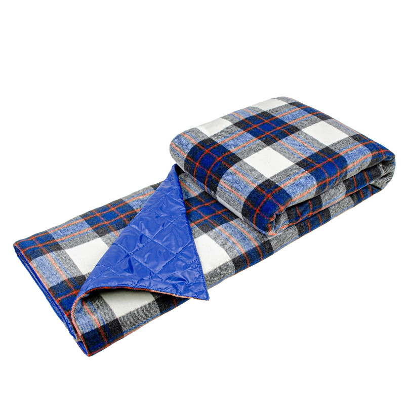 Плед-трансформер 4 в 1 (клітинка синя) 140х190см 145268