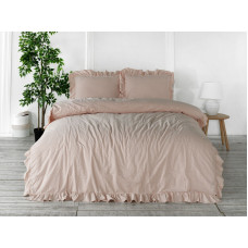 Сімейний комплект постільної білизни Limasso "Pristine" (рожевий) 141702