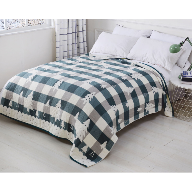 Ковдра ткана Home Line "Ялинка" (зелена) 150х200см 137648