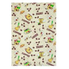 Рушник вафельний кухонний Home Line "Бізе та кава з круасаном"  45х60см 129719