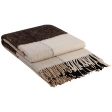 Плед Vladi "Ельф" (біло-бежево-коричневий) 140х200см 105020