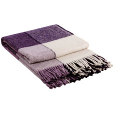 Плед Vladi "Ельф" (біло-лілово-сливовий) 200х220см 104922