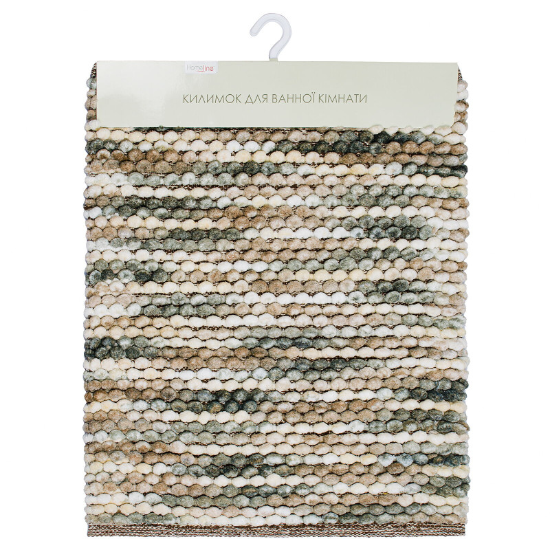 Килимок для ванної "Alan" (сіро-коричневий) 55х65см 153242