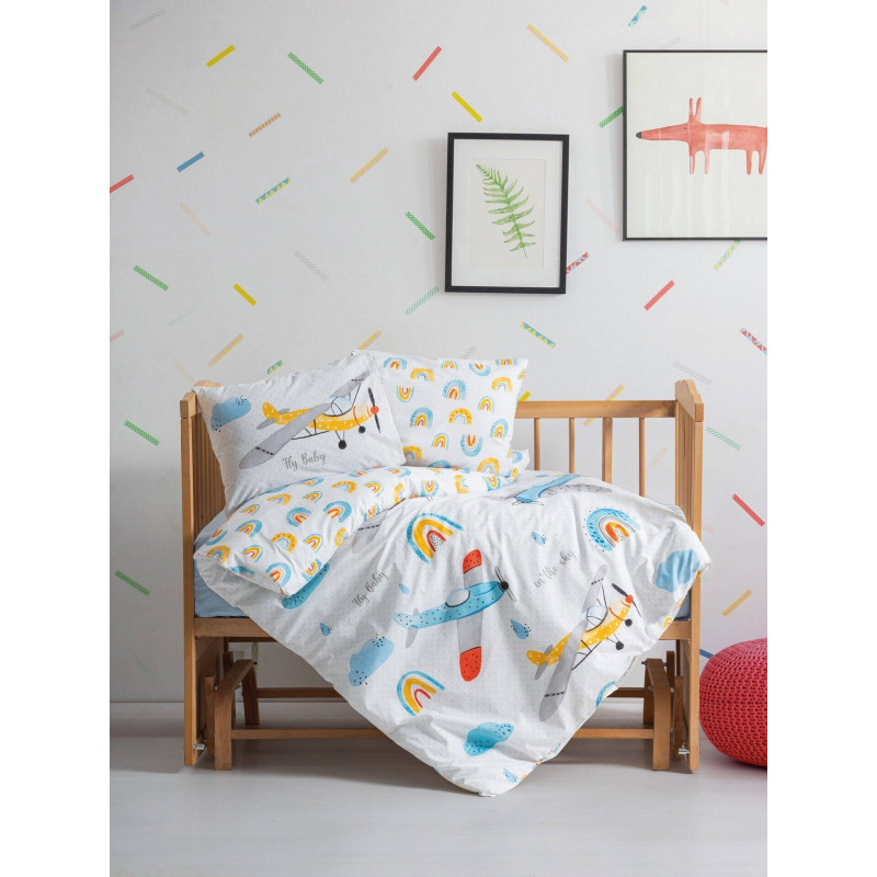 Комплект постільної білизни Cotton Box для новонароджених Sky Mavi