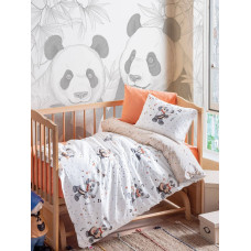 Комплект постільної білизни Cotton Box для новонароджених Musico Oranj