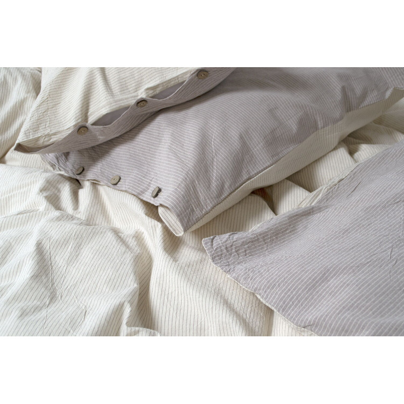 Постільна білизна Lotus Home Washed cotton - Daften kahve-bej євро