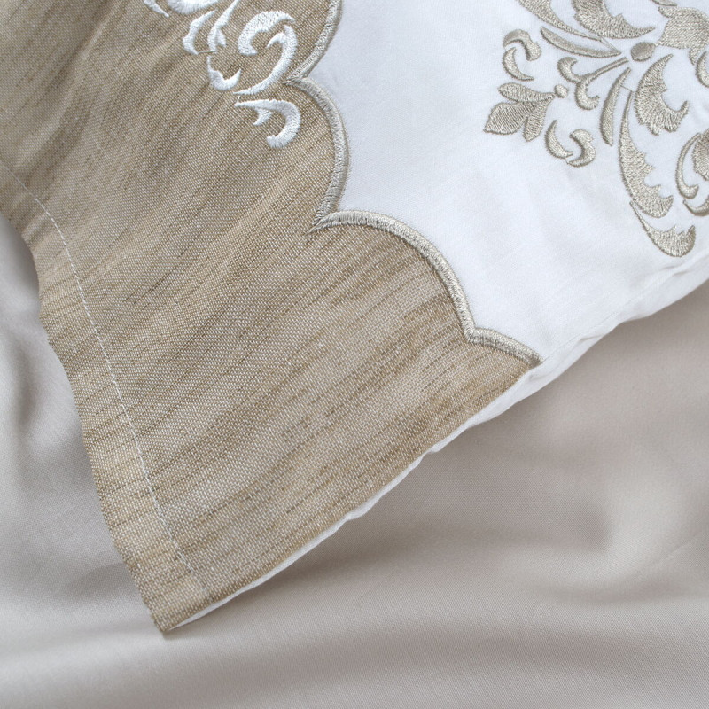 Постільна білизна Dantela Vita сатин з вишивкою - Ceren євро