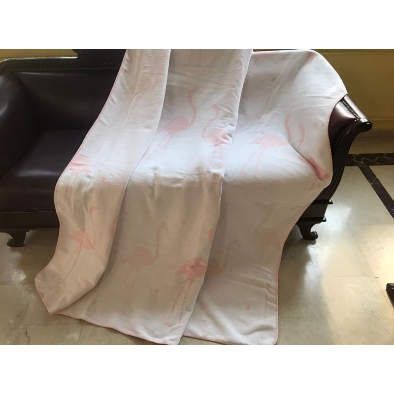 Pelikan pembe 200х220см. Плед. Туреччина Belizza (22739)