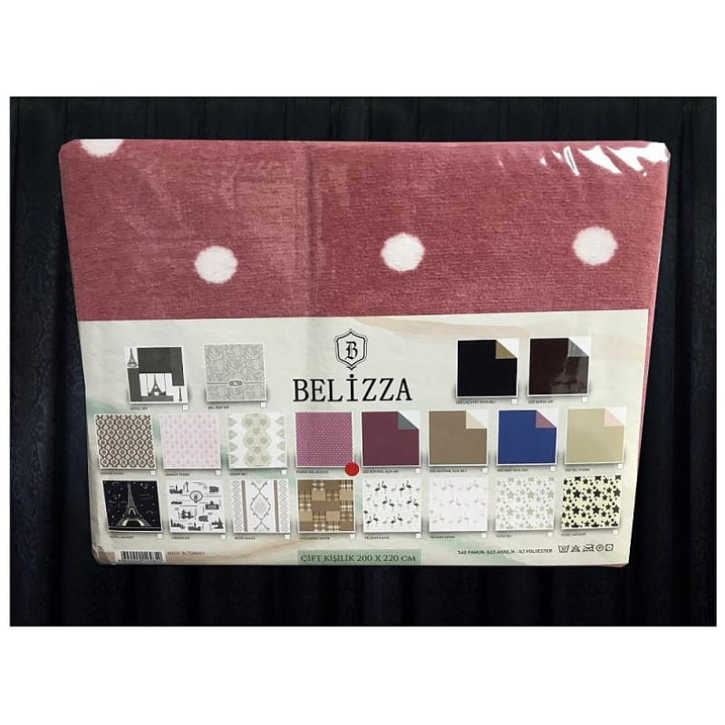 Puanli gul kurusu 200х220см. Плед. Туреччина Belizza (69095)