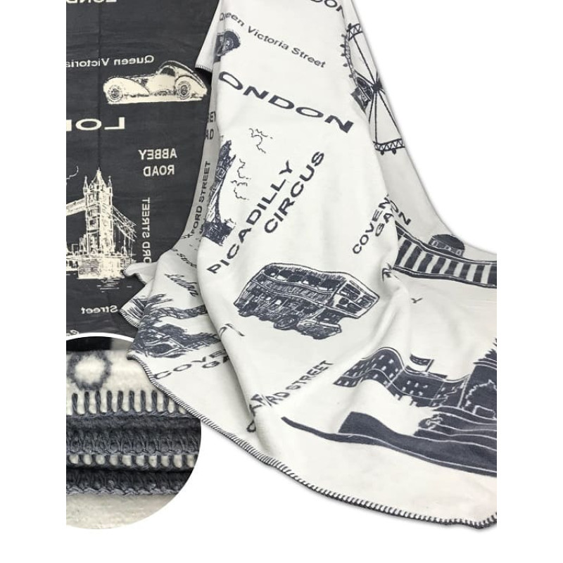 London gri 200х220см. Плед. Туреччина Belizza (27985)