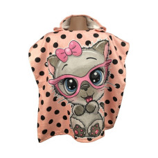 Кішка дитяче пляжне пончо. Бавовна. Туреччина. (40782)