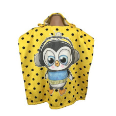 Пінгвін хлопчик дитяче пляжне пончо. Бавовна. Туреччина. (12287)